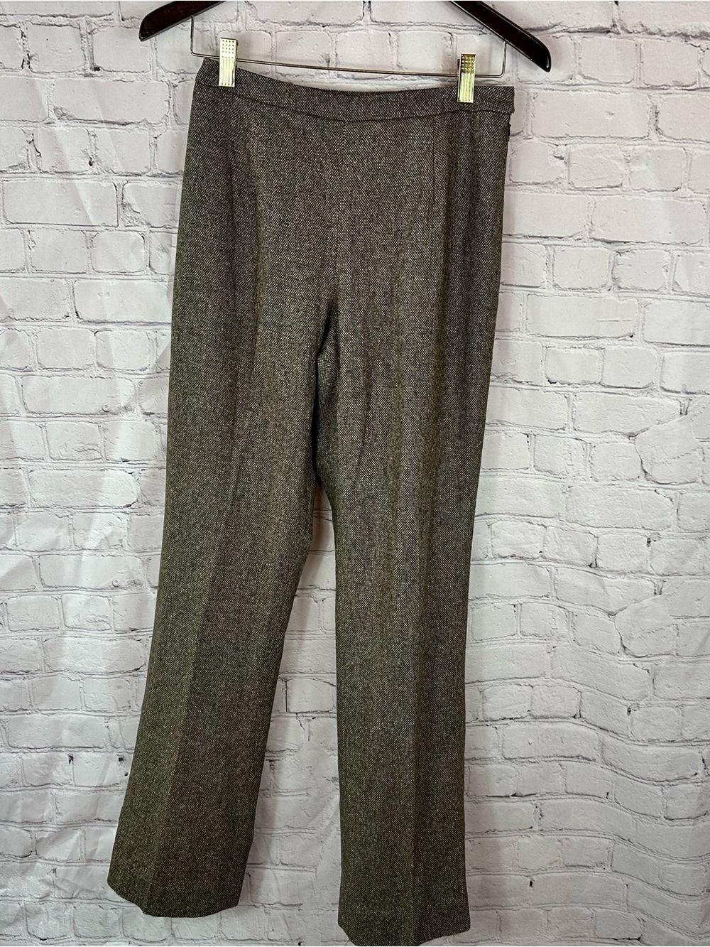 Harold's Brown Tweed Wide-Leg Pants